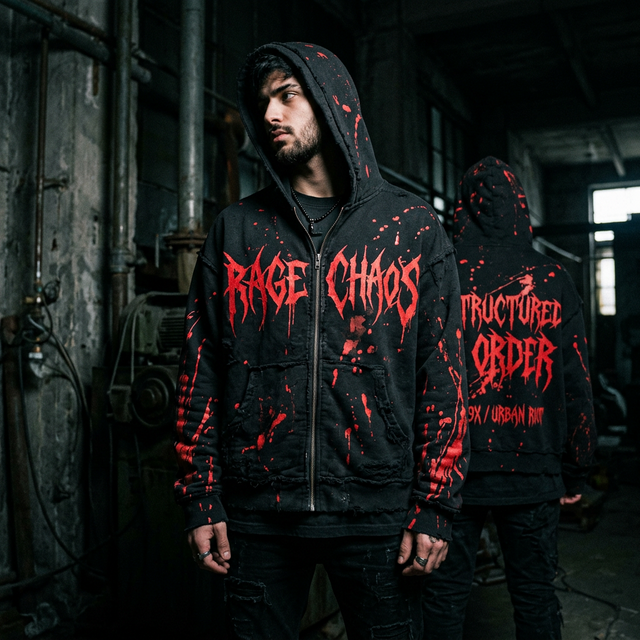 Chaos Zip Hoodie